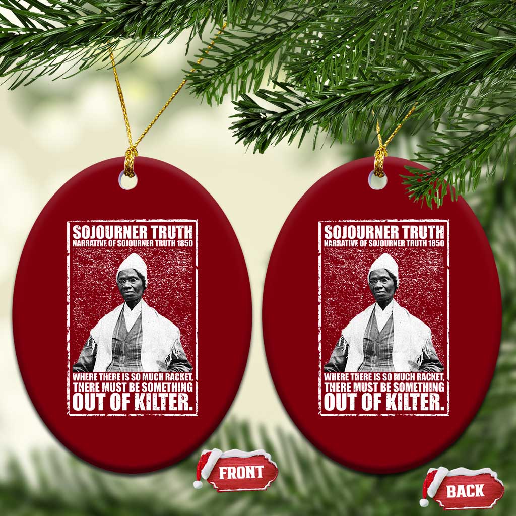 Sojourner Truth Quote Ceramic Ornament Black History Month