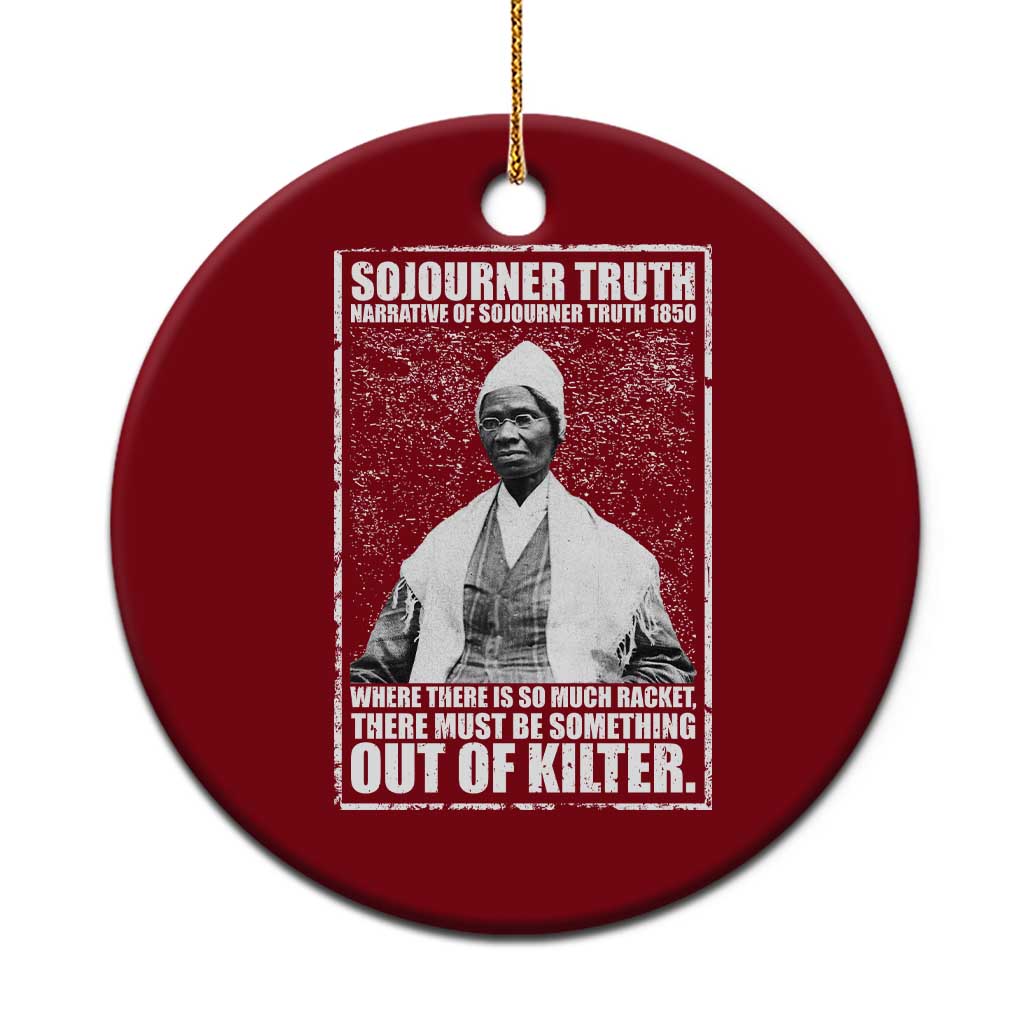 Sojourner Truth Quote Ceramic Ornament Black History Month