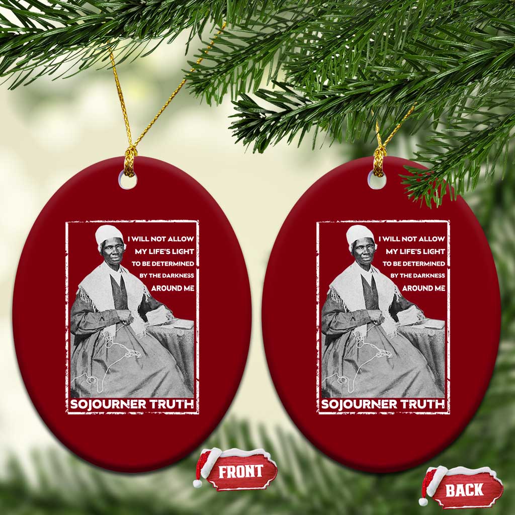 Sojourner Truth Quote Ceramic Ornament Black History Month Strong Woman