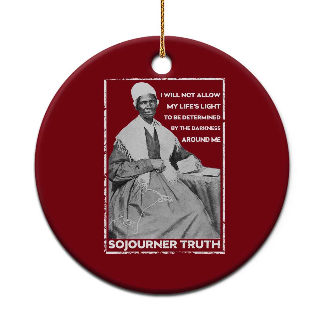 Sojourner Truth Quote Ceramic Ornament Black History Month Strong Woman