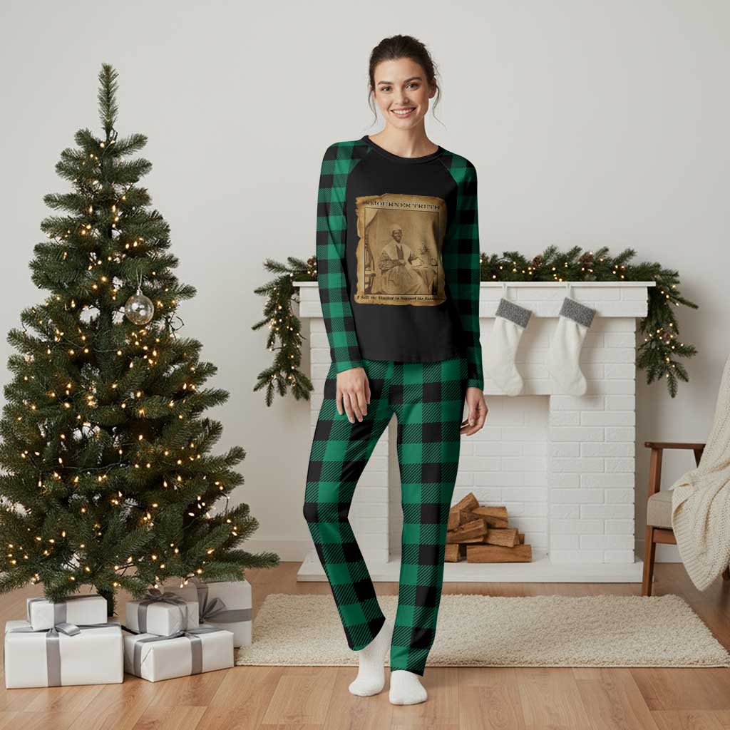 Sojourner Truth Plaid Pajama Set Black Women Quote