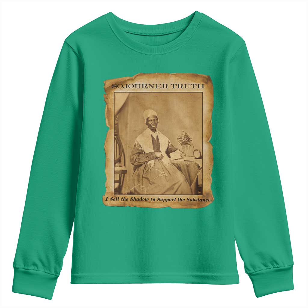 Sojourner Truth Youth Sweatshirt Black Women Quote
