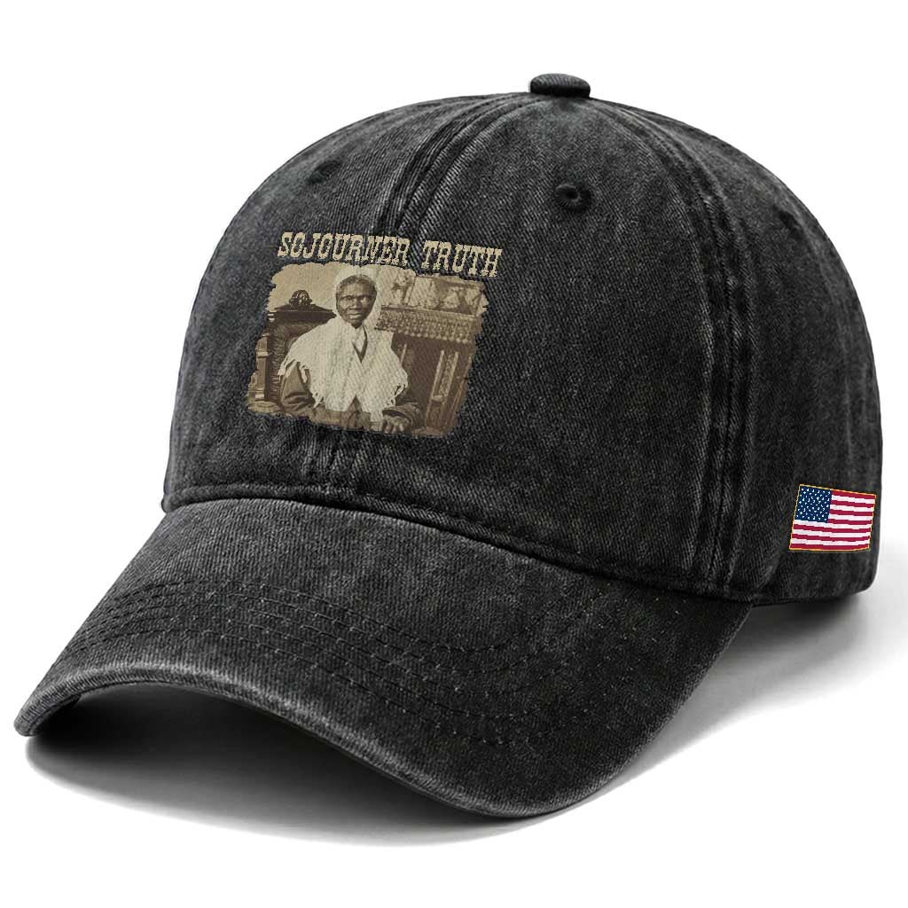 Sojourner Truth Washed Cotton Baseball Cap African American Historical Hero