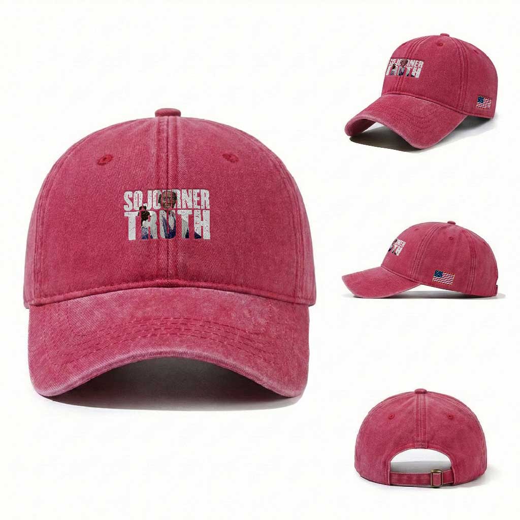 Sojourner Truth Quote Washed Cotton Baseball Cap African American Historical Hero