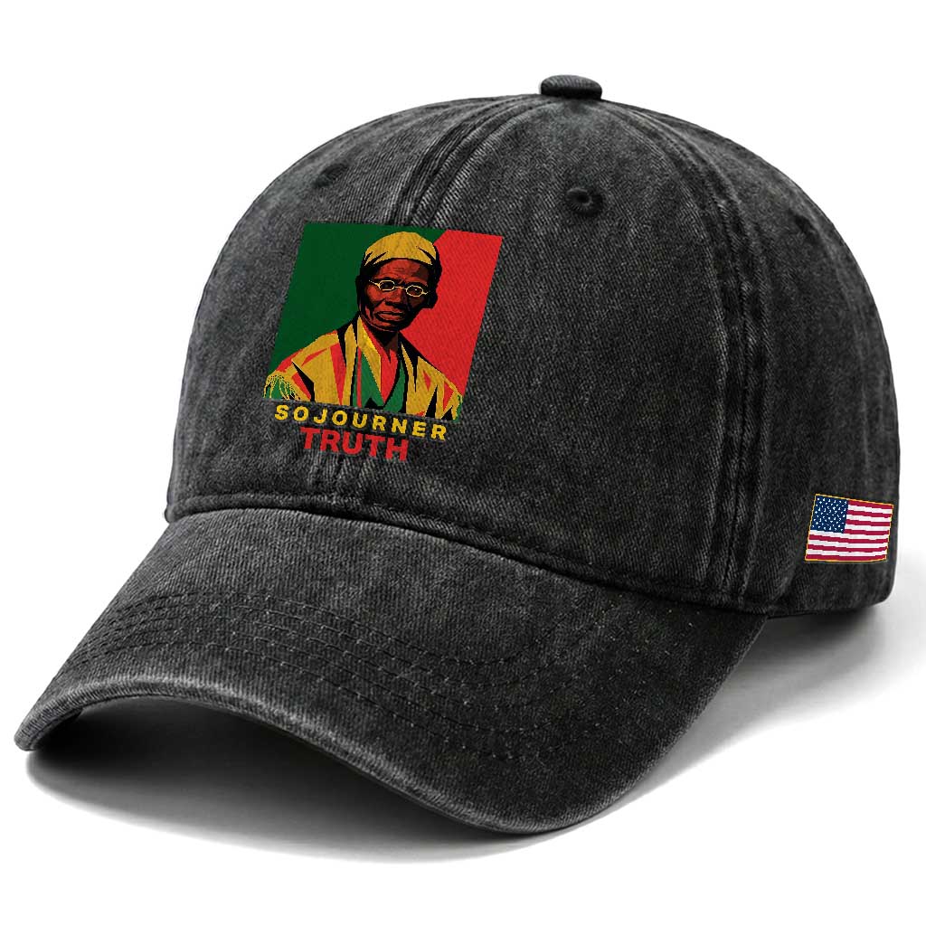 Sojourner Truth Washed Cotton Baseball Cap Black History Month