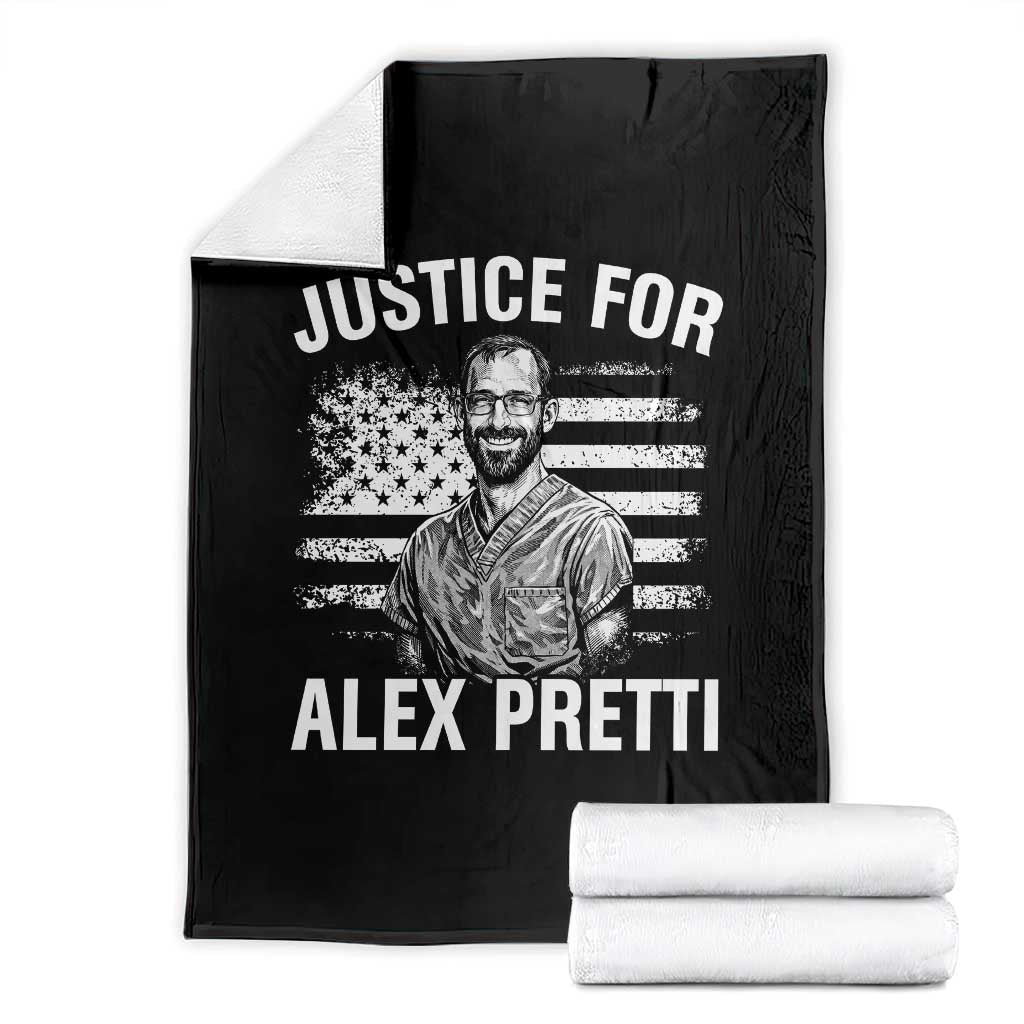 Justices for Alex Pretti Throw Blanket Resist Abolish ICE Protest
