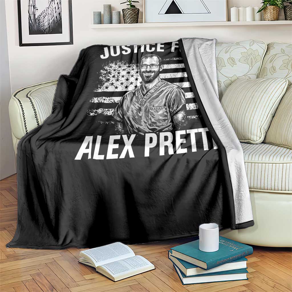 Justices for Alex Pretti Throw Blanket Resist Abolish ICE Protest