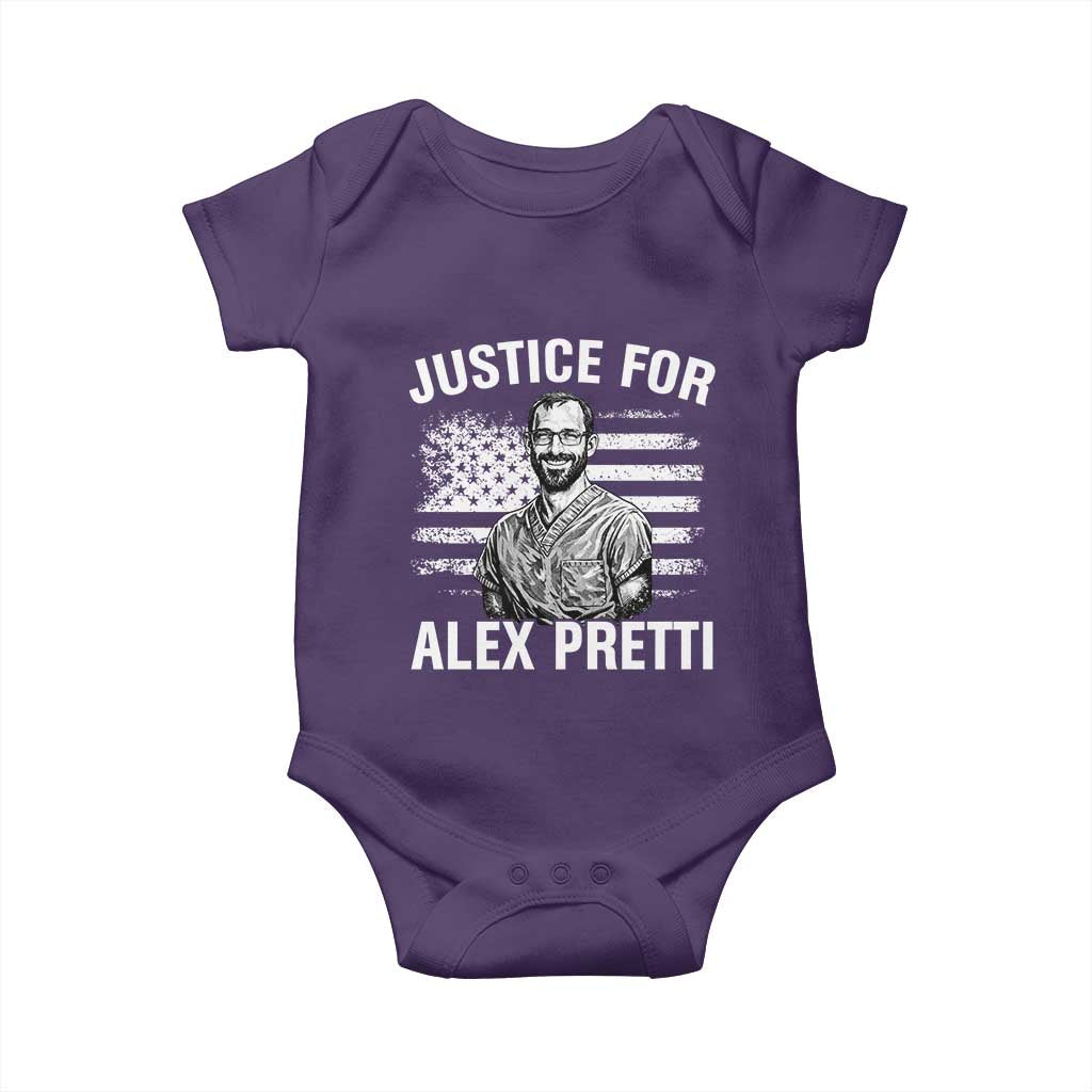 Justices for Alex Pretti Baby Onesie Resist Abolish ICE Protest