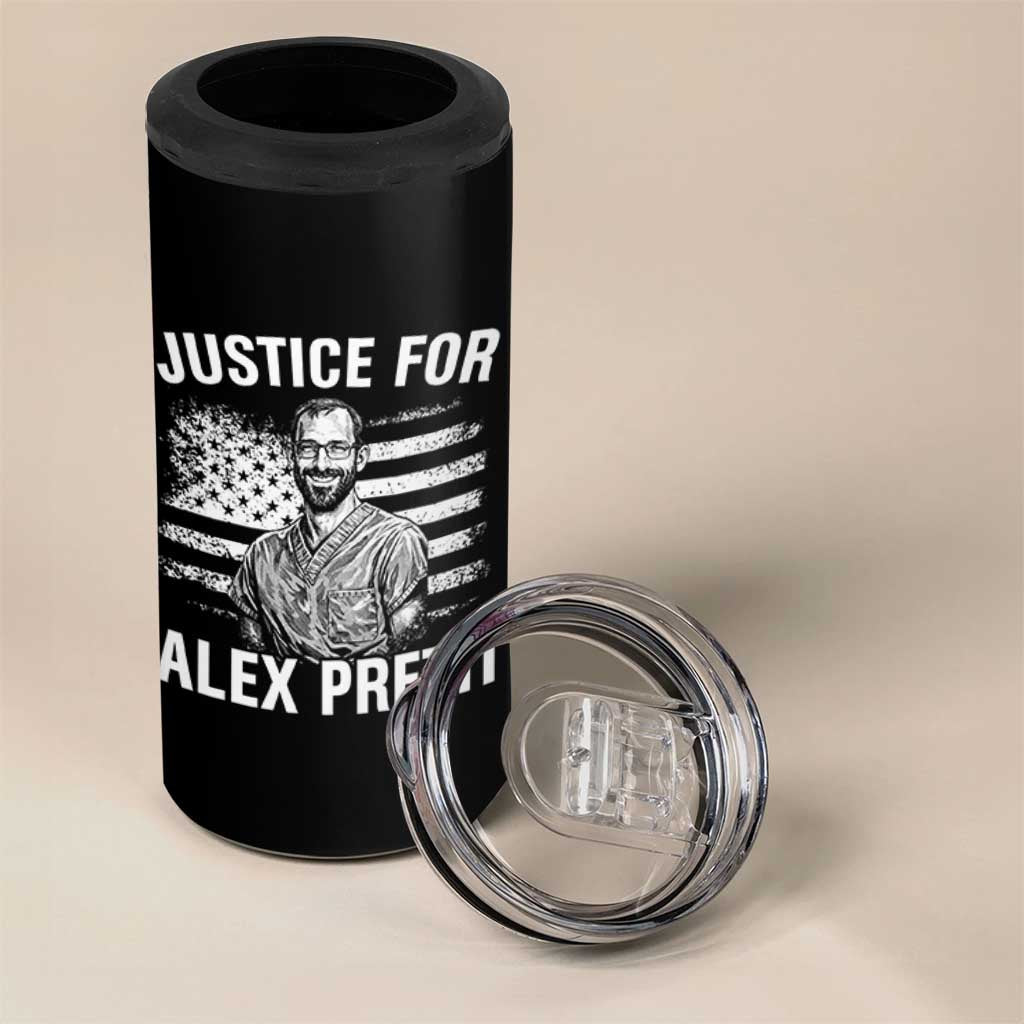 Justices for Alex Pretti 4 in 1 Can Cooler Tumbler Resist Abolish ICE Protest