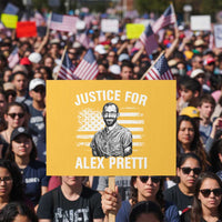 Justices for Alex Pretti Protest Sign Resist Abolish ICE Protest