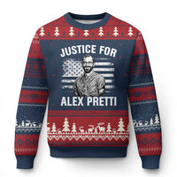 Justices for Alex Pretti Ugly Christmas Sweater Resist Abolish ICE Protest