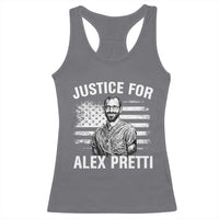Justices for Alex Pretti Racerback Tank Top Resist Abolish ICE Protest
