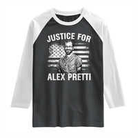 Justices for Alex Pretti Raglan Shirt Resist Abolish ICE Protest