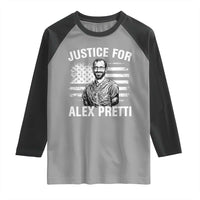 Justices for Alex Pretti Raglan Shirt Resist Abolish ICE Protest