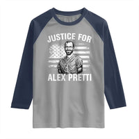 Justices for Alex Pretti Raglan Shirt Resist Abolish ICE Protest