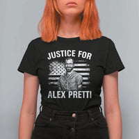 Justices for Alex Pretti T Shirt For Women Resist Abolish ICE Protest