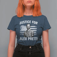 Justices for Alex Pretti T Shirt For Women Resist Abolish ICE Protest