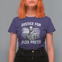 Justices for Alex Pretti T Shirt For Women Resist Abolish ICE Protest