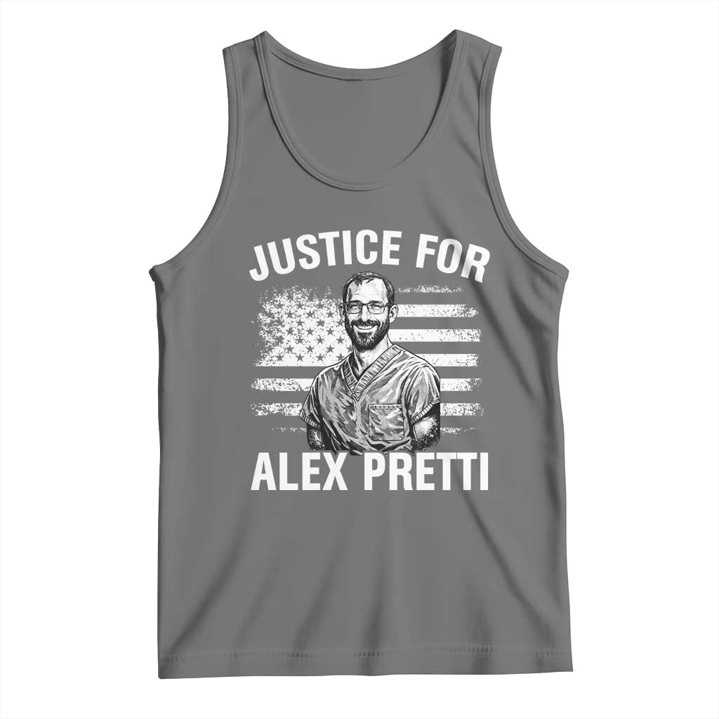 Justices for Alex Pretti Tank Top Resist Abolish ICE Protest