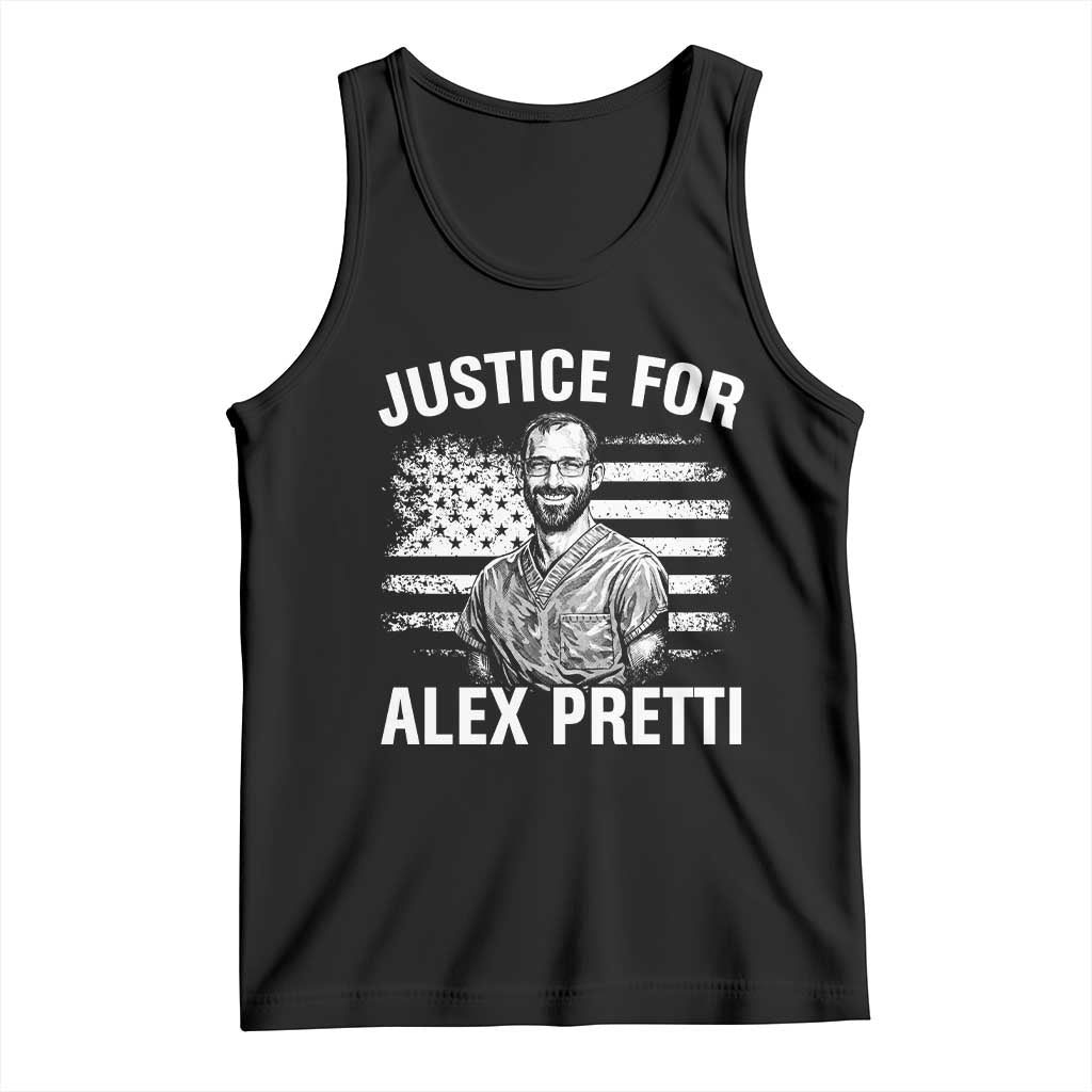 Justices for Alex Pretti Tank Top Resist Abolish ICE Protest