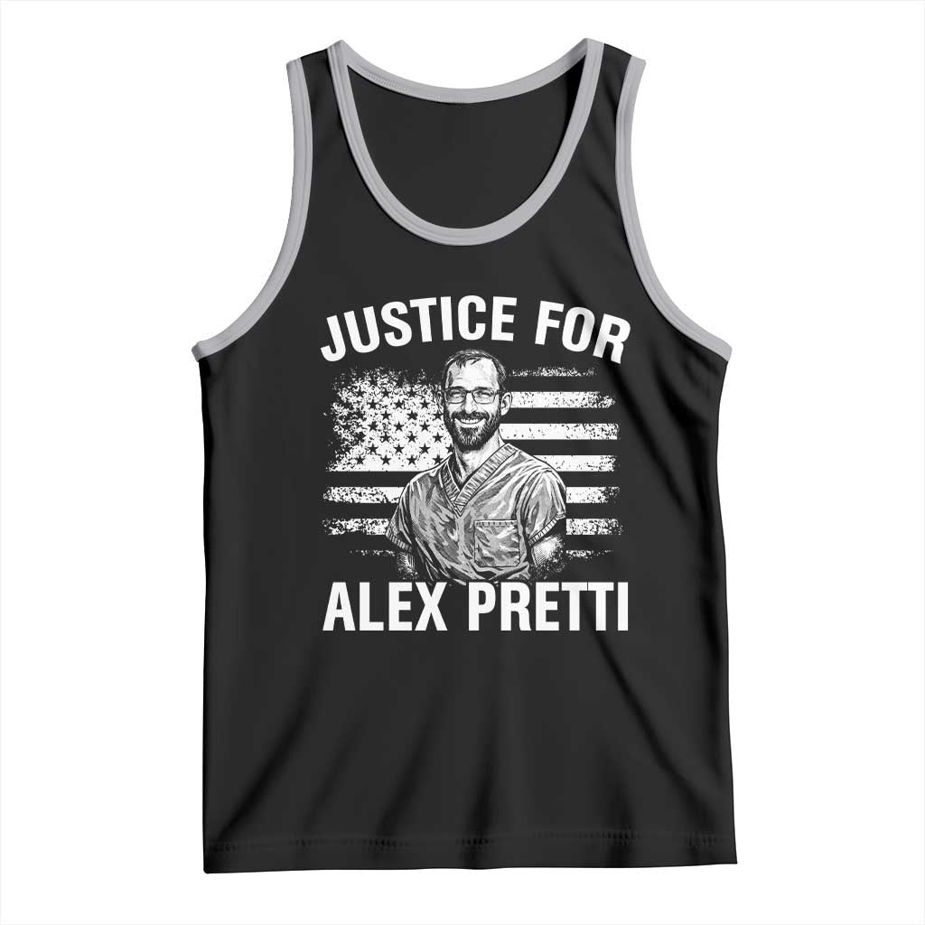 Justices for Alex Pretti Tank Top Resist Abolish ICE Protest