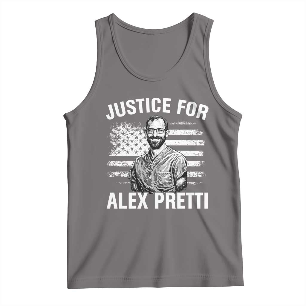 Justices for Alex Pretti Tank Top Resist Abolish ICE Protest