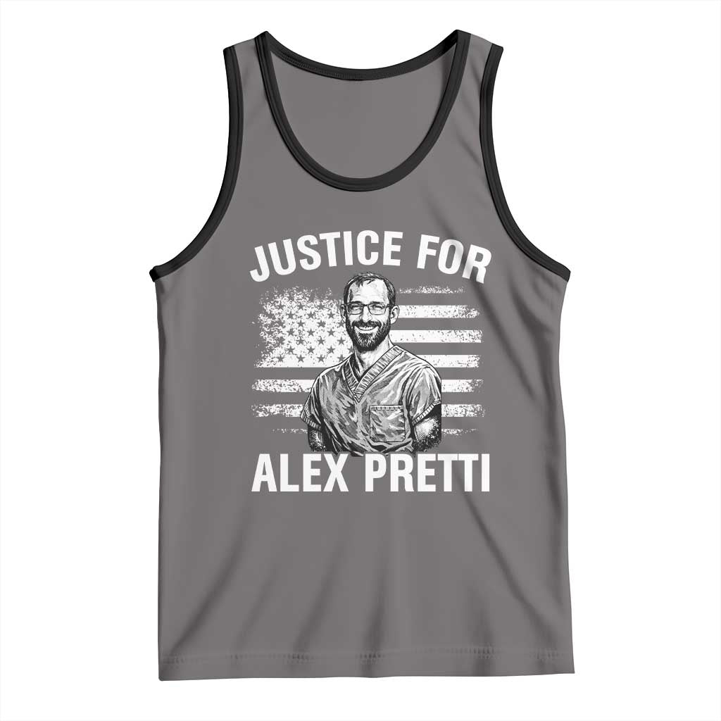 Justices for Alex Pretti Tank Top Resist Abolish ICE Protest
