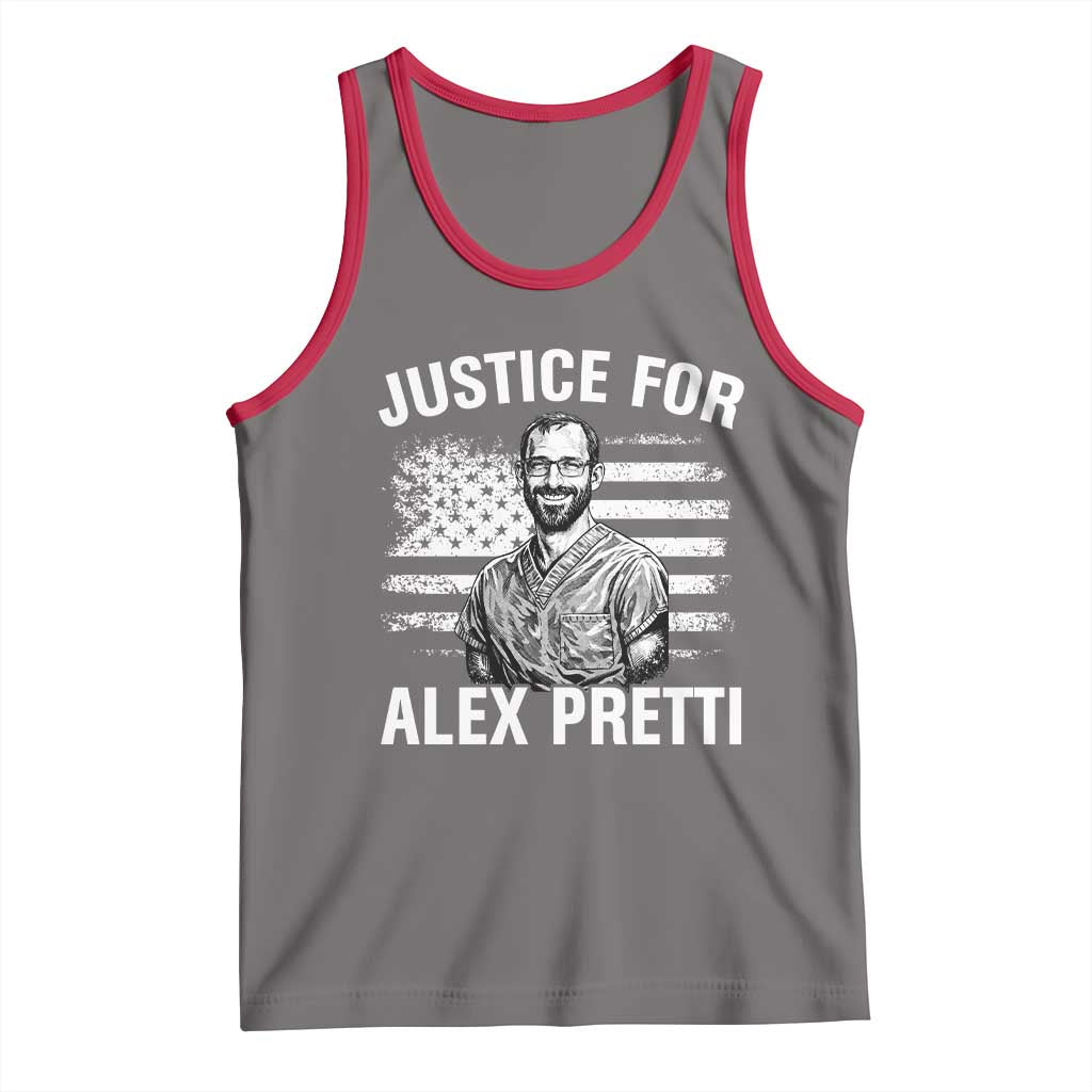 Justices for Alex Pretti Tank Top Resist Abolish ICE Protest