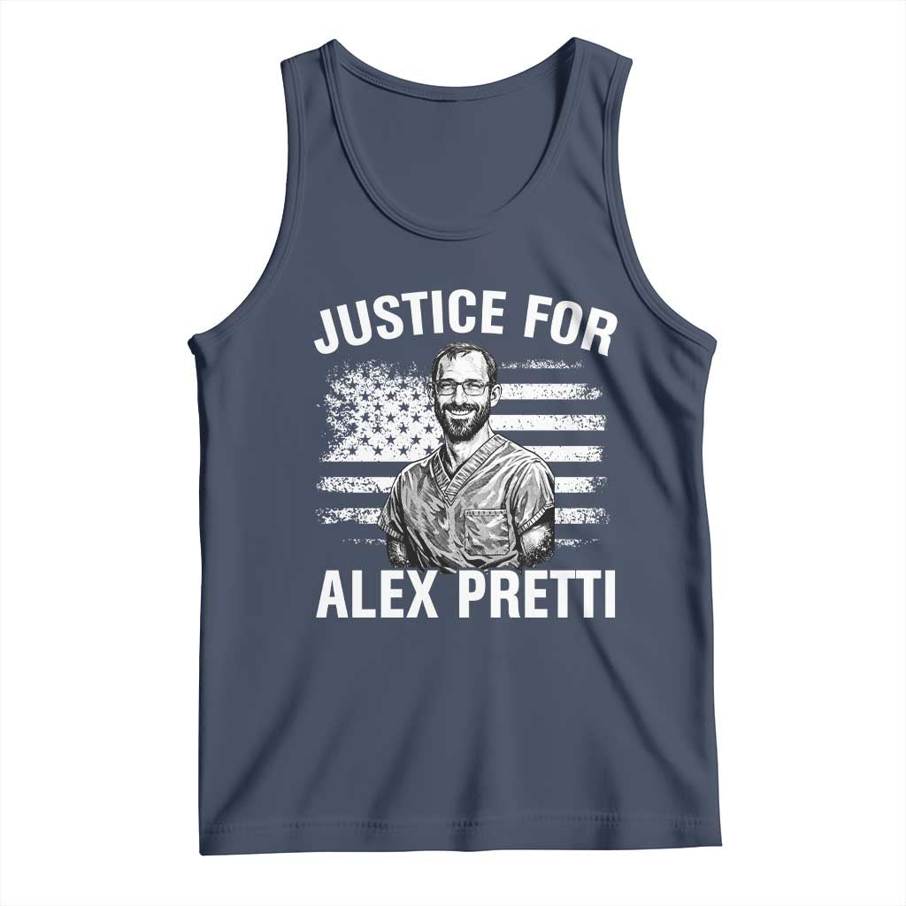 Justices for Alex Pretti Tank Top Resist Abolish ICE Protest