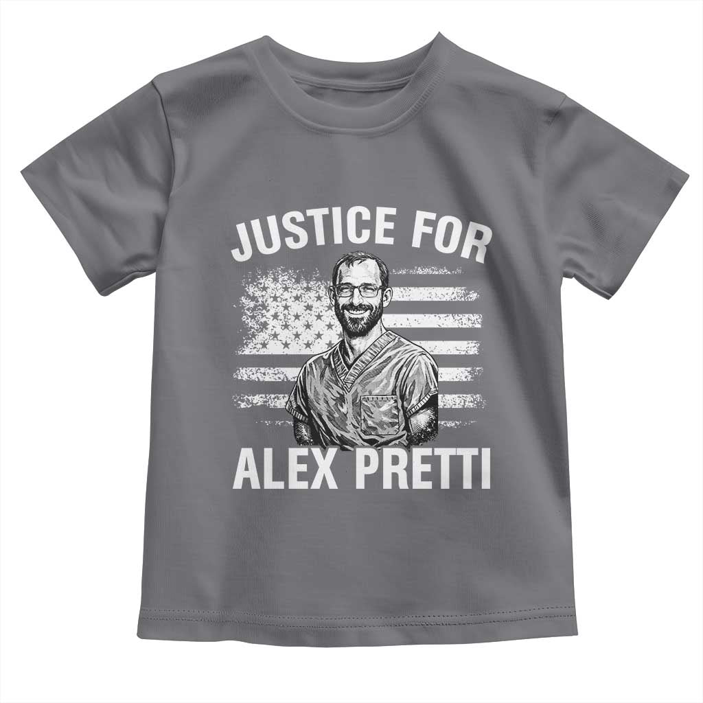 Justices for Alex Pretti Toddler T Shirt Resist Abolish ICE Protest