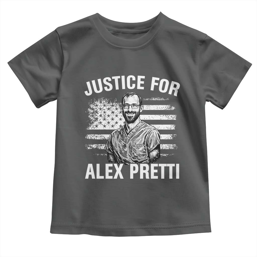 Justices for Alex Pretti Toddler T Shirt Resist Abolish ICE Protest