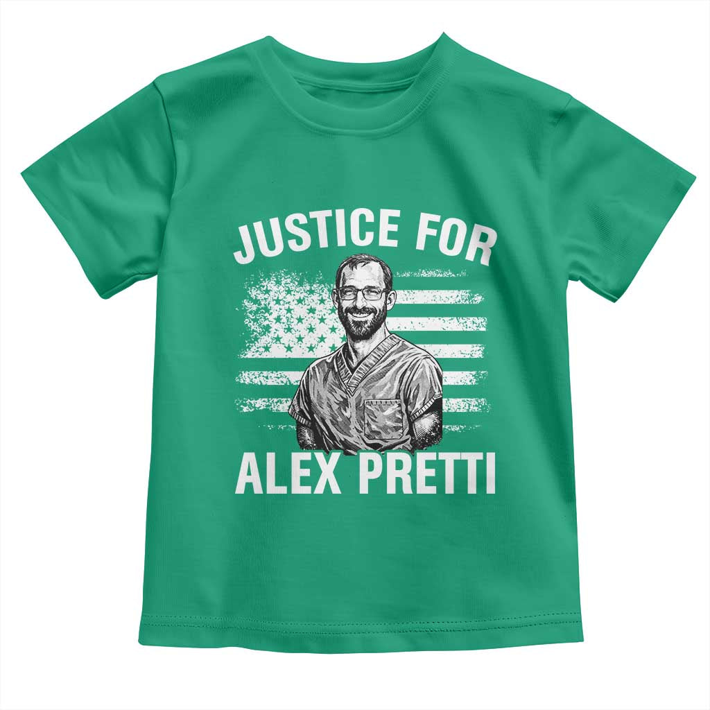 Justices for Alex Pretti Toddler T Shirt Resist Abolish ICE Protest