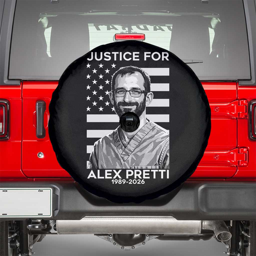 Justices for Alex Pretti Spare Tire Cover Resist ICE Immigration Deportation Protest Minnesota