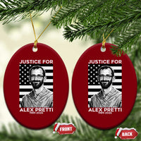 Justices for Alex Pretti Ceramic Ornament Resist ICE Immigration Deportation Protest Minnesota