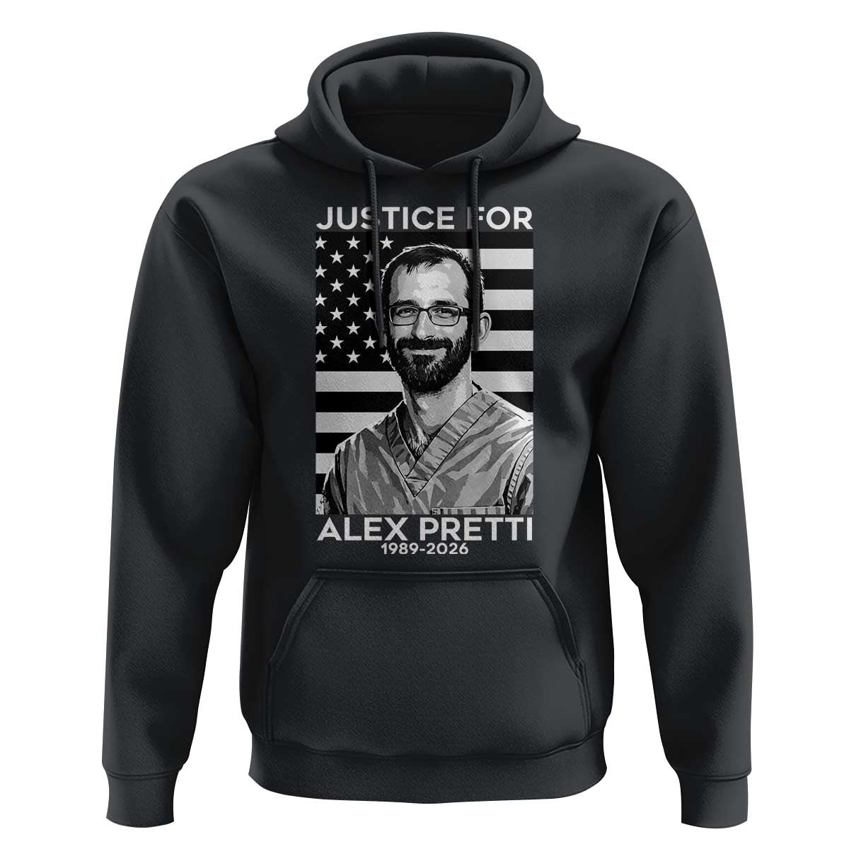 Justices for Alex Pretti Hoodie Resist ICE Immigration Deportation Protest Minnesota