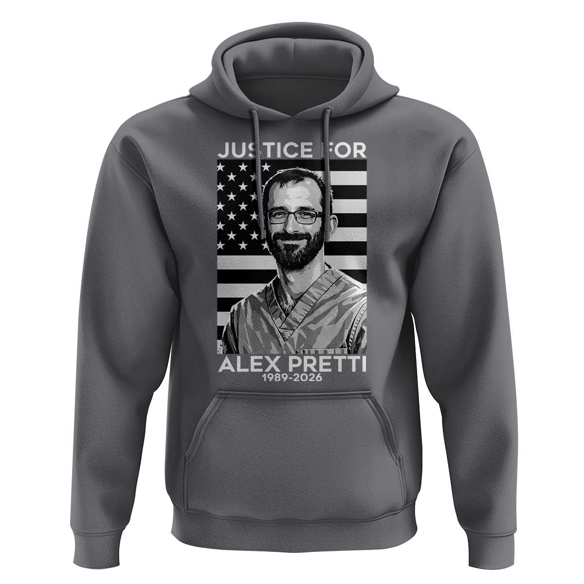 Justices for Alex Pretti Hoodie Resist ICE Immigration Deportation Protest Minnesota