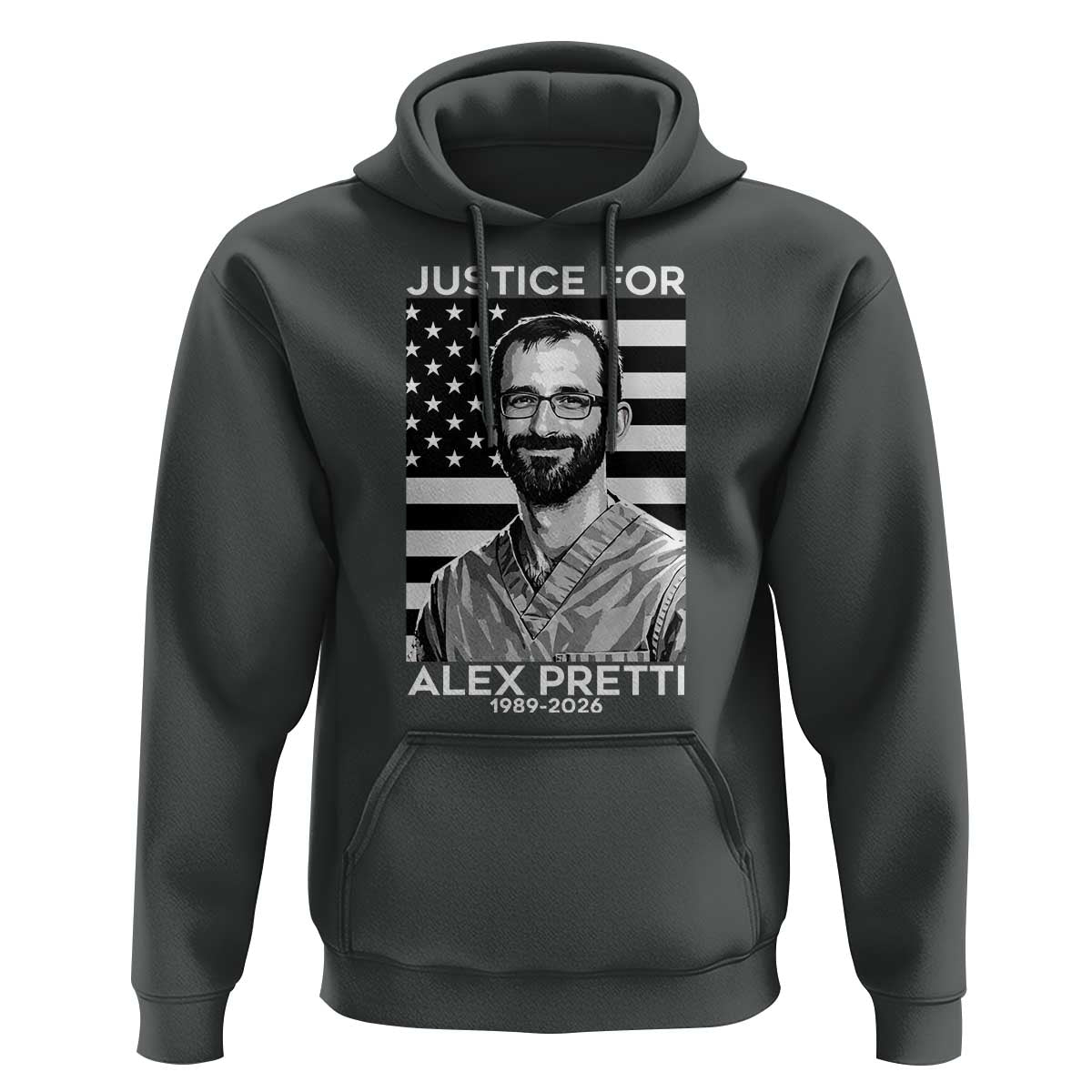 Justices for Alex Pretti Hoodie Resist ICE Immigration Deportation Protest Minnesota