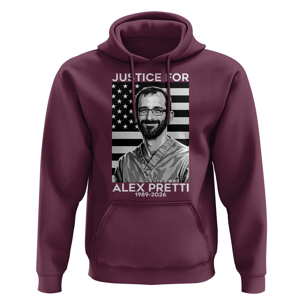 Justices for Alex Pretti Hoodie Resist ICE Immigration Deportation Protest Minnesota