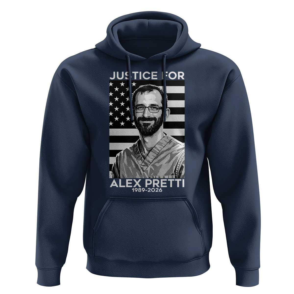 Justices for Alex Pretti Hoodie Resist ICE Immigration Deportation Protest Minnesota