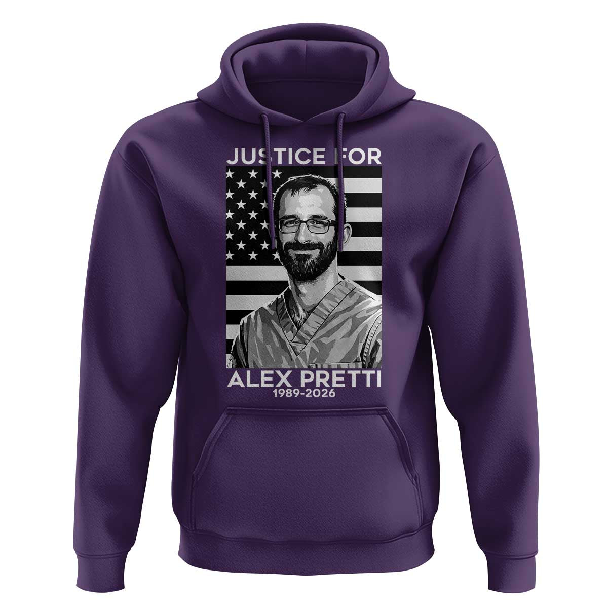Justices for Alex Pretti Hoodie Resist ICE Immigration Deportation Protest Minnesota