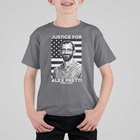 Justices for Alex Pretti T Shirt For Kid Resist ICE Immigration Deportation Protest Minnesota