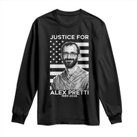 Justices for Alex Pretti Long Sleeve Shirt Resist ICE Immigration Deportation Protest Minnesota