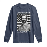 Justices for Alex Pretti Long Sleeve Shirt Resist ICE Immigration Deportation Protest Minnesota