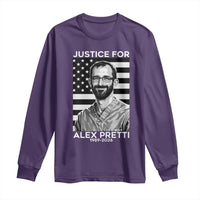 Justices for Alex Pretti Long Sleeve Shirt Resist ICE Immigration Deportation Protest Minnesota