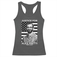 Justices for Alex Pretti Racerback Tank Top Resist ICE Immigration Deportation Protest Minnesota