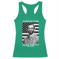 Justices for Alex Pretti Racerback Tank Top Resist ICE Immigration Deportation Protest Minnesota