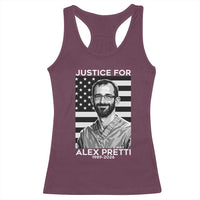 Justices for Alex Pretti Racerback Tank Top Resist ICE Immigration Deportation Protest Minnesota