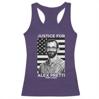 Justices for Alex Pretti Racerback Tank Top Resist ICE Immigration Deportation Protest Minnesota