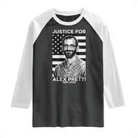 Justices for Alex Pretti Raglan Shirt Resist ICE Immigration Deportation Protest Minnesota