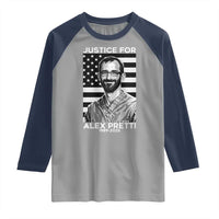 Justices for Alex Pretti Raglan Shirt Resist ICE Immigration Deportation Protest Minnesota